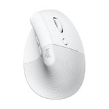 Logitech Lift Mouse Ergonomico Verticale, Senza Fili, Ricevitore Bluetooth o Logi Bolt USB, Clic Silenziosi, 4 Tasti, Compatibile con Windows/macOS/iPadOS, Laptop, PC – Bianco