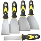 Rerdeim 5Pcs Putty Knife, Set, 1″ 2″ 3″ 4″ 5″ Scraper, Spackle Knife, Paint Scraper, Scraper Tool, No Rusting, Perfect For Repairing Drywall, Removing Wallpaper, Mud, Plaster Scraping