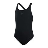 Speedo Bambina Costume da Bagno Eco Endurance+ Medalist | Resistenza al Cloro | Tessuto Riciclato | vestibilità Comoda | Lezioni di Nuoto | Nuoto e Vacanze Black 13-14