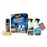 Meguiar’s Waterless Wash Kit – This Premium Car Detailing Kit Gently Removes Dirt and Grime, Adds Shine and Protects Several Surfaces on Your Car Without Water – Get Amazing Results Detailing Anywhere