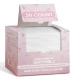 Disposable Face Towels, Large &Thick &Soft Face Towelettes Disposable,Lint-Free And Odor-Free Dry Faces Wipes,Suitable For Daily Care Of Sensitive Skin,Facial Cleansing,And Makeup Removal(50 Count)