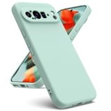 Oududianzi – Cover Compatibile con Google Pixel 9 Pro XL [Cover in Silicone Liquido] [Interno in Microfibra] Gomma Gel di Silicone Liquida Antiurto Custodia Cover – Menta