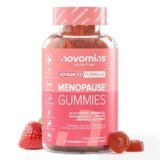 Gommose per la Menopausa – Supporto per la Menopausa – Sintomi Perimenopausa e Post Menopausa – Integratori ad Alta Resistenza – Senza glutine – Novomins