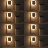 Sujeet Night Light, Night Lights Plug into Wall 8-Pack, Nightlight Plug in Night Light, Dusk to Dawn Night Lamp Led (Warm White)
