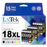 LxTek 18XL Cartucce d’inchiostro Compatibili per Epson 18XL per Epson Expression Home XP-205 XP-215 XP-225 XP-322 XP-305 XP-325 XP-402 XP-405 XP-415 XP-425 XP-315 XP-312 XP-425 XP-412 (15-Pack)