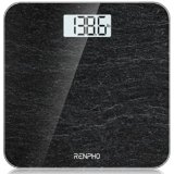 RENPHO Bilancia da bagno digitale per peso corporeo, bilancia elettronica da bagno con sensori ad alta precisione, macchina accurata per persone, display a LED, step-on (ST/LB/KG), marmo, Core 1S