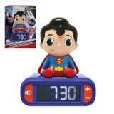 Lexibook, Superman, Sveglia notturna Superman, Suoni e melodie, Display LCD retroilluminato, Luminoso, Snooze, RL800SU