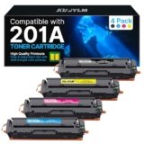 KUPYLM 201A 201X Cartuccia Toner Compatibili per HP 201A 201X CF400A CF401A CF402A CF403A Toner Color Laserjet Pro MFP M277dw M277n M277 M274n M252n M252dw M277c6 (Nero,Ciano,Giallo,Magenta,4-Pack)