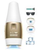 21J Epilatore Luce Pulsata con Funzione di Raffreddamento, Epilatore Laser Indolore a 2 Modalità, per Viso, Ascelle, Zona Bikini e Depilazione Corporea Totale