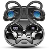 2026 Cuffie Bluetooth 5.4 Sport, Auricolari Bluetooth con 6D Bass Stereo, 50 Ore Cuffie In Ear Cancellazione Rumore ENC e 4 HD Mics, IP7 Impermeabile Cuffie Senza Fili, HiFi Cuffiette LED Display