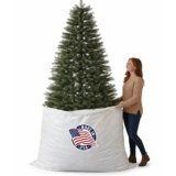 Christmas Tree Disposal Bag – 9.5 Ft Xmas Tree Bags for Large Trees | Giant Plastic Christmas Tree Removal Bag | Disposable Trees Removal Bags for Real & Live Trees