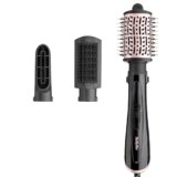 BaByliss AS128E Spazzola ad aria Style Smooth 1000W, Asciuga, modella e crea volume, tutto in uno, funzione ionica anti-crespo, 3 accessori