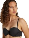 Calvin Klein Donna Reggiseno Senza Spalline Lightly Lined Elasticizzato, Nero (Black), 3F