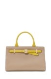 kate spade new york Deco Colorblocked Pebbled Leather Medium Satchel, Tigers Eye Multi