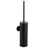 BVL Scopino Bagno WC da Parete Nero, Acciaio Inossidabile 304 Scopino WC, Spazzolone Bagno WC Indipendente Rotonde