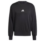 adidas Homme Essentials FEELCOZY Fleece Sweatshirt, Black/White, L