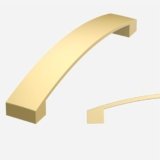 Amerdeco 10 pezzi Maniglie per Mobili Oro da Cucina Distanza fori 128mm Maniglie cucina armadietti in maniglie cucina per maniglie cassetti UK0021
