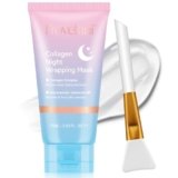 Maschera Collagene Viso, Collagen Night Wrapping Mask, Maschera Del Collagene Peel Off Di Notte, Migliorare L’elasticità Della Pelle, Hydration,Levigare eRassodare Durante la Notte