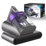 Innoliving Supervort UV Aspirapolvere Battimaterasso INN-663 con Luce UV, Sistema a Vibrazione 4000 oscillazioni/min, Filtro HEPA Lavabile, Ideale per Materassi, Coperte e Imbottiti