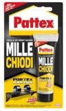 Pattex Millechiodi Forte & Rapido, adesivo di montaggio extra forte che sostituisce viti e fori al muro, adesivo bianco con effetto ventosa, 1x100g blister