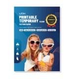 Carta del Tatuaggio per la Stampa, Carta Transfer Tatuaggio Temporaneo A4X5 fogli Trasparente Lamina per Tatuaggi Fai da Te per la Stampante a Getto D’inchiostro/Stampante Laser