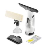 Lavavetri Aspiragocce Kärcher WV 2 Plus N VERSIONE BIANCA per la Pulizia di Vetri, Piastrelle, Cabine Doccia, Piani Cucina, Serbatoio 100ml, Autonomia Batteria 105mq, Ampiezza Bocchette 28-17 cm