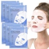 Bio Collagen Real Deep Mask, 6 pezzi Bio-Collagen Real Deep Mask Overnight Coreane, Maschera Viso Collagene, Anti Wrinkle Lifting, Riduce le Linee Sottili e le Rughe, Pori, Migliorare l’elasticità