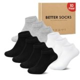 IceReco 10 Paia Calze Corte Uomo Cotone Estive Sportive Calzini Donna Corti Calza Sportivi Fantasmini Running Invisibili Trekking Tennis Calzini Elastiche 43-46 Nero Nere Neri Bianco Bianche Grigio