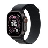Apple Watch Ultra 3 GPS + Cellular, Cassa 49 mm in titanio nero con Alpine Loop nero – Medium