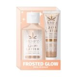 Hempz Frosted Glow Kit, Illuminating Mini Body Lotion and Shimmer Lip Gloss Duo, Limited Edition Glitter Gift Set, 2.25 oz and .44 oz
