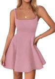 PRETTYGARDEN Summer Dresses for Women 2026 Sleeveless A Line Business Casual Formal Cocktail Party Spring Short Dress (Pink,Small)