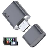 Wireless CarPlay Adapter for Apple iPhone 2025 Upgraded,Ultra-Low Lag,Stable Connection,Mini Apple Car Play Wireless Adapter for Cars with Built-in Wired CarPlay and iPhone iOS 10+,USB A