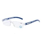 KoKoBin Occhiali da lettura senza cornice ausilio alla lettura con filtro luce blu Aiuto alla lettura anti luce blu per uomini e donne (blu, 1.5)