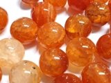 Perle di agata crackee naturali 6 mm rosso arancio * A grado * Pietre rotonde semipreziose pietre preziose perle per gioielli