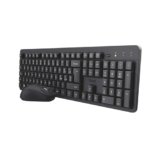 Trust Ymo II Set Tastiera e Mouse Wireless Silenziosi Italiano QWERTY, Tasti a Profilo Ribassato, Resistente agli Sversamenti, Unico Ricevitore USB, Kit Senza Fili per PC, Laptop, Mac, Windows – Nero