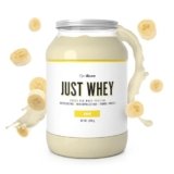GymBeam Just Whey, Proteine in Polvere Multicomponente da Siero di Latte, Whey Protein, Concentrato e Idrolizzato, 22,4g Proteine per Dose (2000 g, Banana)