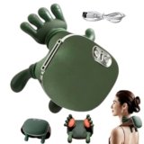 Massaggiatore Cervicale 4D, Massaggiatore Schiena E Collo Ricaricabile, Massaggiatores Spalle Riscaldato Con Design Bionico, Elettrico Neck Massager Con 2 Livelli Di Temperatura, Per Uomini Donne(01)