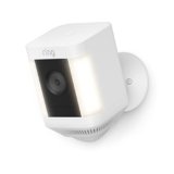 Ring Spotlight Cam Plus, Battery (newest model), Home or business security with HD video, Two-Way Talk, Color Night Vision, and Security Siren, White