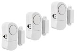 Electraline 58401 Allarme Perimetrale Wireless Sensore porte e finestre, Confezione da 3 pezzi