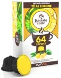 64 Capsule Gusto Tè al Limone Compatibile con Nescafé Dolcegusto per Baciato Caffè Bevanda Solubile adatto a Dolce Gusto