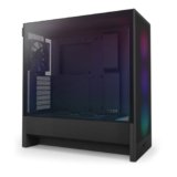 NZXT H5 Flow RGB – Case per PC da gaming mid-tower ATX compatto – Flusso d’aria elevato – Ventola F360 RGB Core (CV) inclusa – Supporto per radiatori da 360 mm (anteriore) – Nero