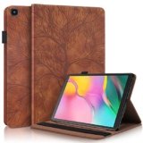 Succtop Cover Galaxy Tab A 10.1 2019 Custodia in Pelle PU Flip Stand Cover Portafoglio Porta Penna Slot Card Custodia Tablet per Samsung Galaxy Tab A 2019 10.1 Pollice SM-T510/SM-T515 Marrone