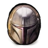 Buckle-Down Dog Toy, Mandalorian, Plush Squeaker Star Wars The Mandalorian Helmet, 8″ x 8″ (DTPT-SWBFJ)