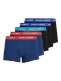 JACK & JONES Jaclee Trunks 5 Pack Boxer, Blu (Surft The Web/Estate Blue/Blue Jewel), XX-Large (Pacco da 5) Uomo