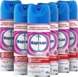 Napisan Spray Disinfettante Milleusi, Disinfettante Spray per Tessuti e Superfici, Fragranza Profumo di Primavera, 6 Spray da 400ml