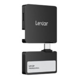 Lexar Professional Go 2TB SSD Esterno Portatile con HUB, Ultracompatto, Supporta Apple ProRes, fino a 1050 MB/s in Lettura, USB 3.2 Gen 2, IP65 Resistente a Polvere e Acqua, per iPhone 15/16, Nero
