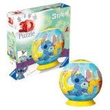 Ravensburger – Puzzle 3d Stitch Sferico | Puzzle 3d Bambini 6 Anni O Più | Regalo Stitch Bambina E Bambino 73 Pezzi | Giochi Bambini 6 Anni Sferico Da Disney