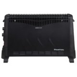 Russell Hobbs Termoconvettore elettrico 2000W/2KW con timer, 3 impostazioni di calore, protezione dal surriscaldamento, termostato regolabile, Nero