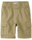 The Children’s Place Boys Pull on Cargo Shorts,Flax Single,7S