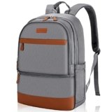 LANDICI Travel Laptop Backpack,Business Backpack Computer Bag with Laptop Compartment,Waterproof Commuter Back Pack for College Work for Men Women Fits 14-15.6 Inch Notebook,Grey